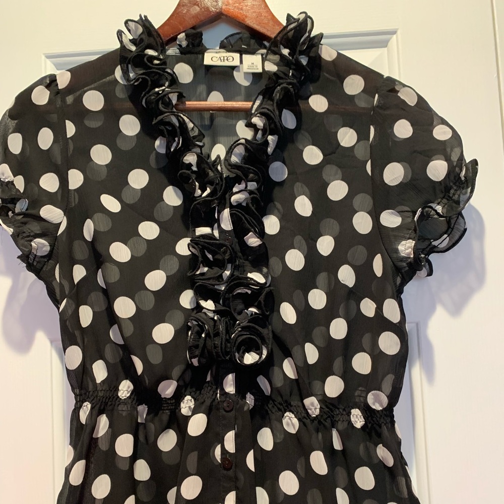 Beautiful Cato Polka Dot Top